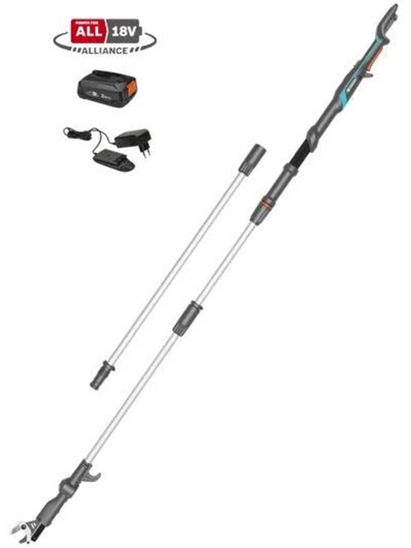 Gardena Batteridrevet teleskopisk grensaks HighCut 360/18V, sett