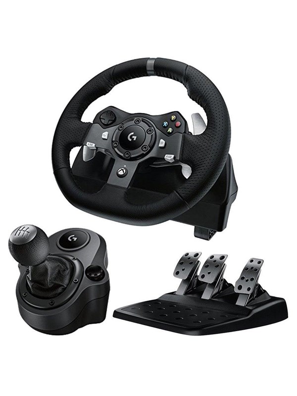 Logitech G920 Driving Force + Driving Force Shifter Bundle - Wireless Wheel, gamepad and pedals set - Microsoft Xbox One