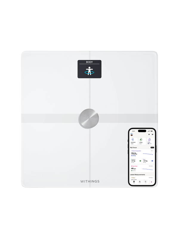 Withings Analysevekt Body Smart - Hvit Hvit