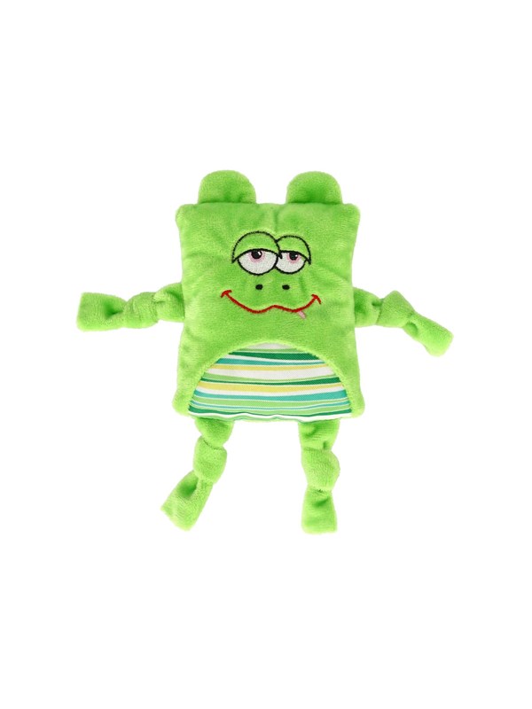 Dogman Grønn Frogge Plutt Pipende Plysj Hundeleke 20cm