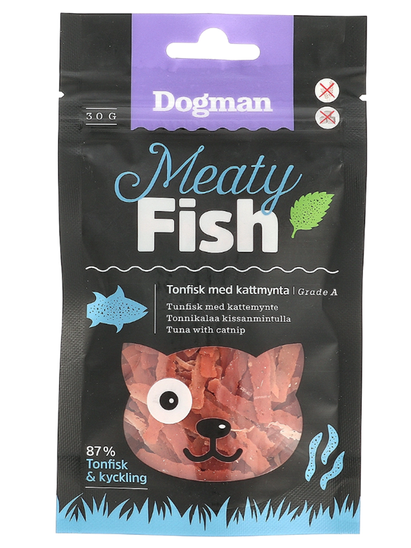 Dogman Kattegodbit Tunfisk med Kattemynte 30g