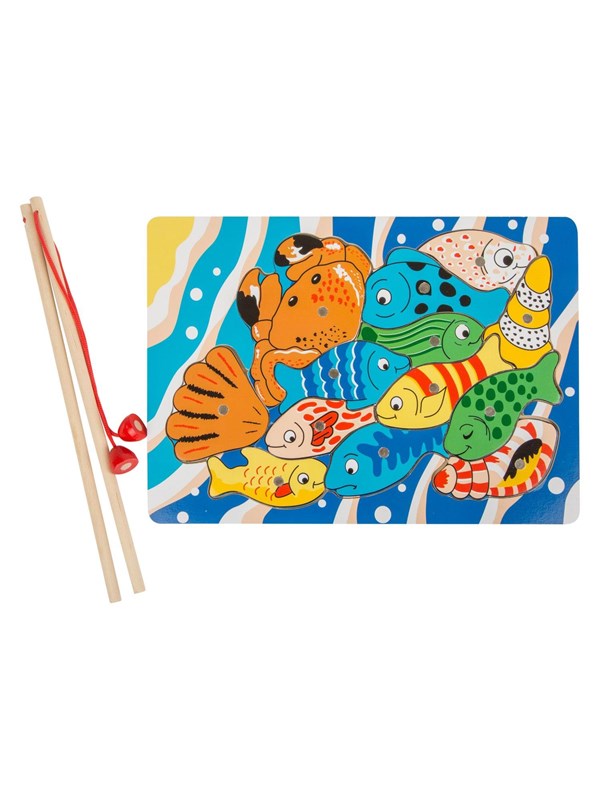 Small Foot - Wooden Fishing Game Puzzle