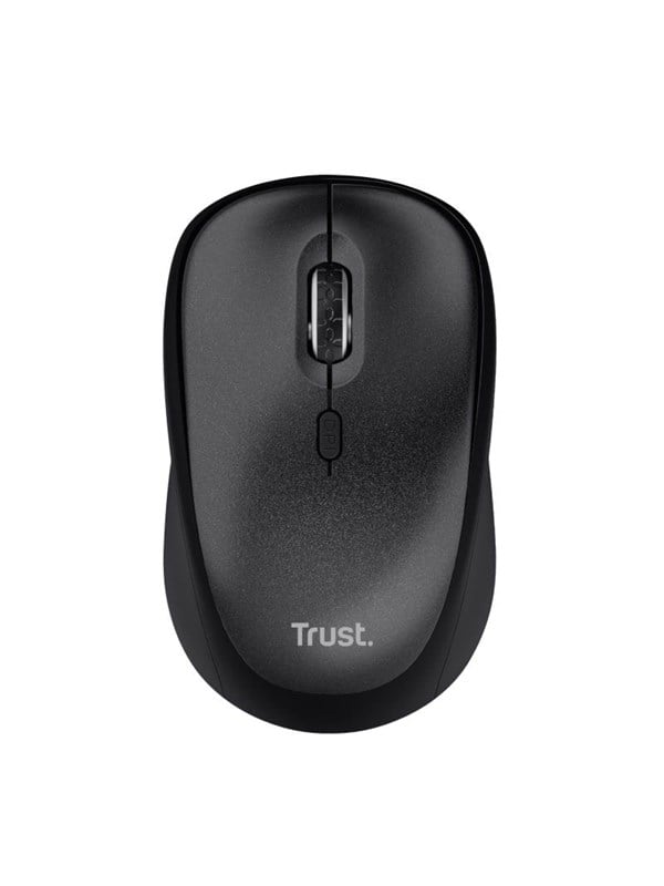 Trust TM-201 Wireless Mouse Black - Mus - Optisk - 4 knapper - Svart