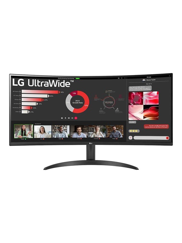 34" LG UltraWide 34WR50QC-B - 3440x1440 (UWQHD) - 100Hz - VA