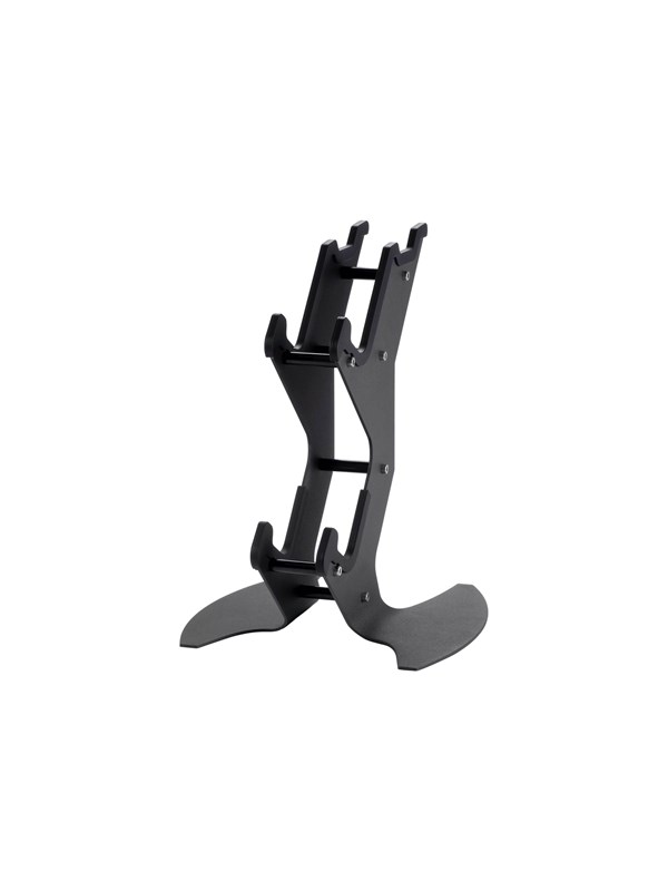 Deltaco Dual Controller and Headset Stand in metal black - Max - recommended for
