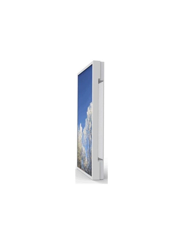 HI-ND enclosure - landscape/portrait - for flat panel - outdoor casing for Samsung - white - Max - recommended for