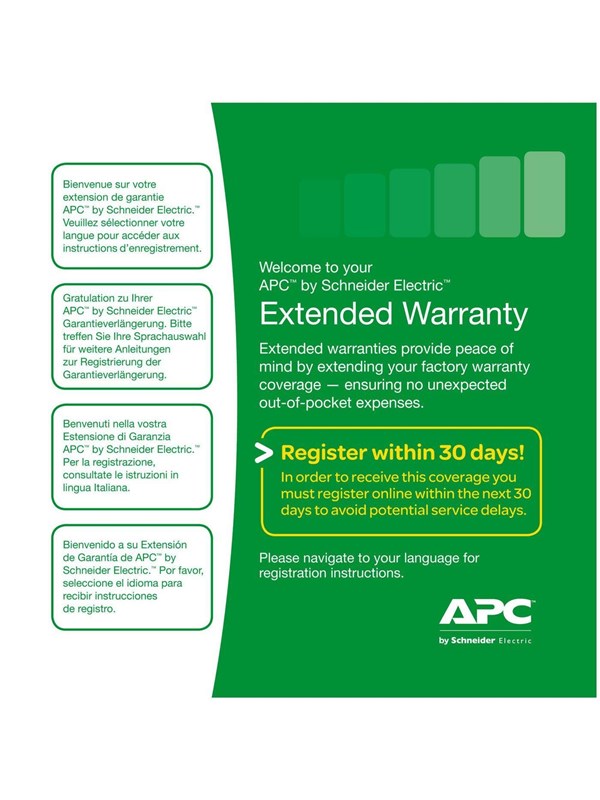 APC Extended Warranty - extended service agreement - 1 year - shipment