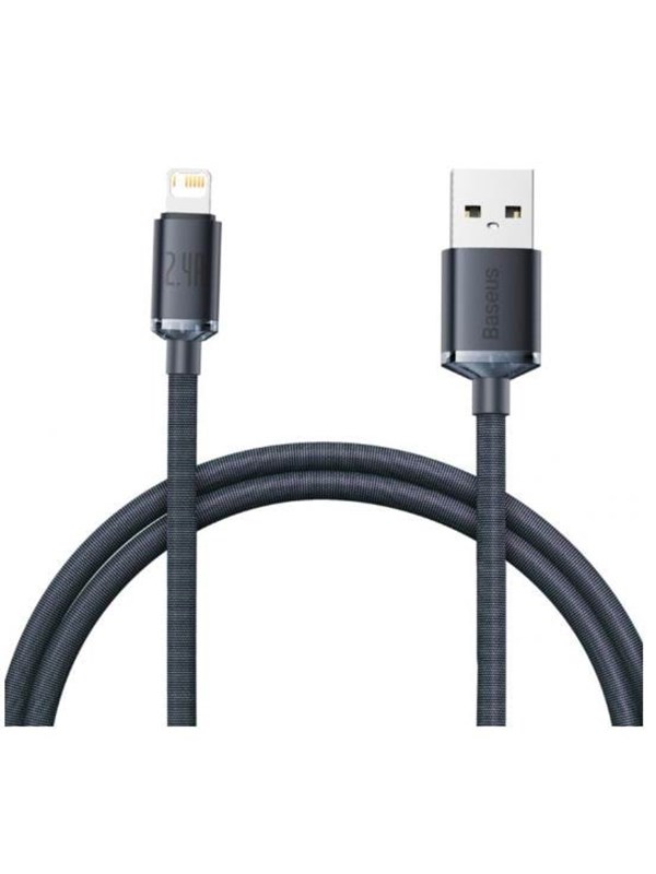 Baseus Crystal Shine cable USB to Lightning 2.4A 1.2m (black)