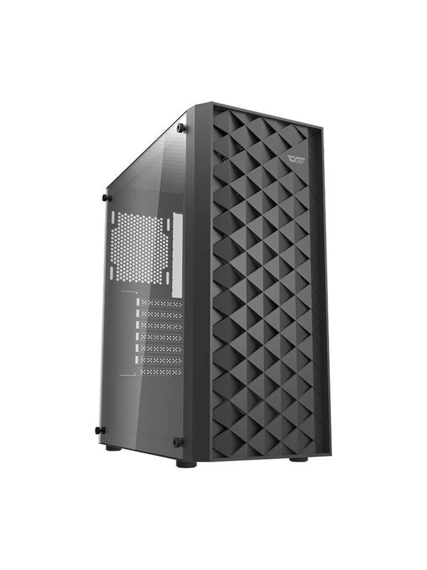 Darkflash Computer case DK351 + 4 fans (black) - Kabinett - Miditower - Svart