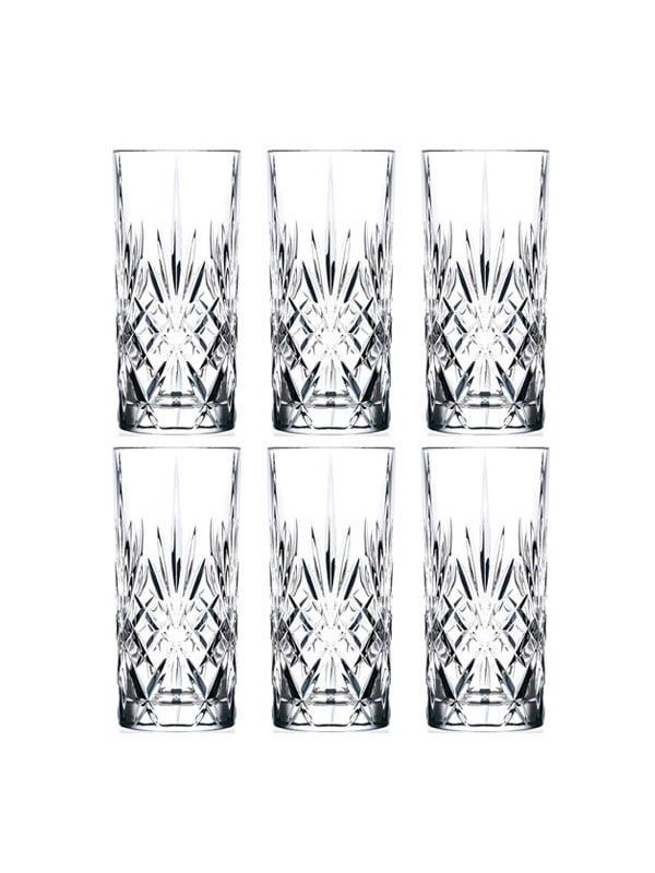 Lyngby Glas Lyngby Krystal Melodia Highball 36 cl - Set of 6