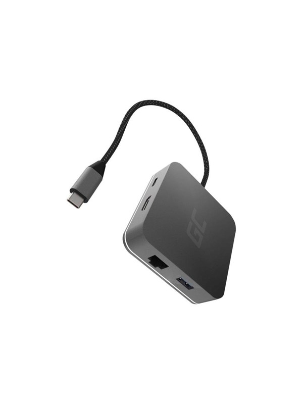Green Cell HUB2 - docking station - USB-C - HDMI - GigE