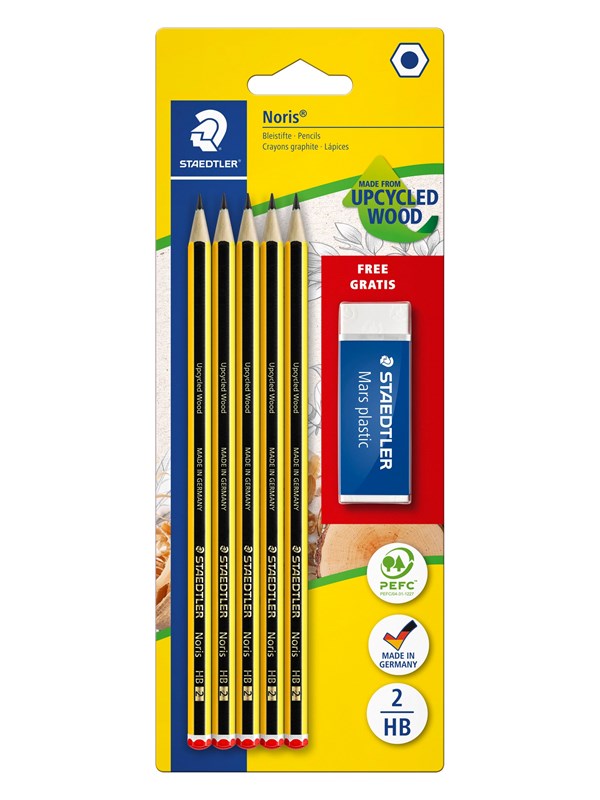 Staedtler Pencil Noris + eraser bc 100% PEFC
