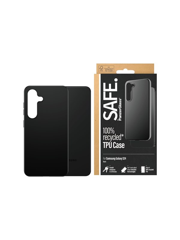 SIKKER. av PanzerGlass™   Bakside - Svart   Galaxy S24