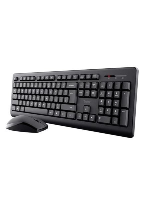 Trust Primo Wireless Deskset Nordic - Tastatur & Mussett - Nordisk - Svart