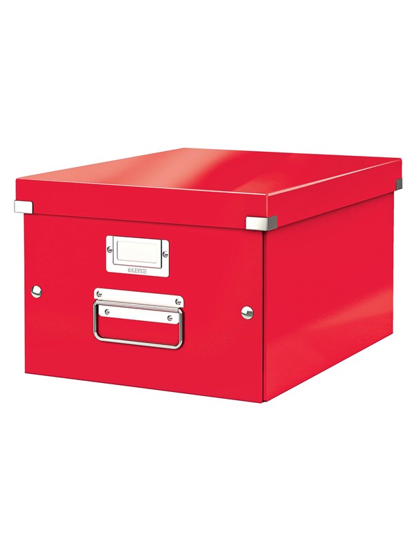 Leitz Oppbevaringsboks Click & Store WOW Medium Rød
