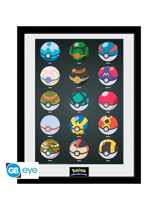 ABYstyle - POKEMON Framed print Pokeballs - Bilde