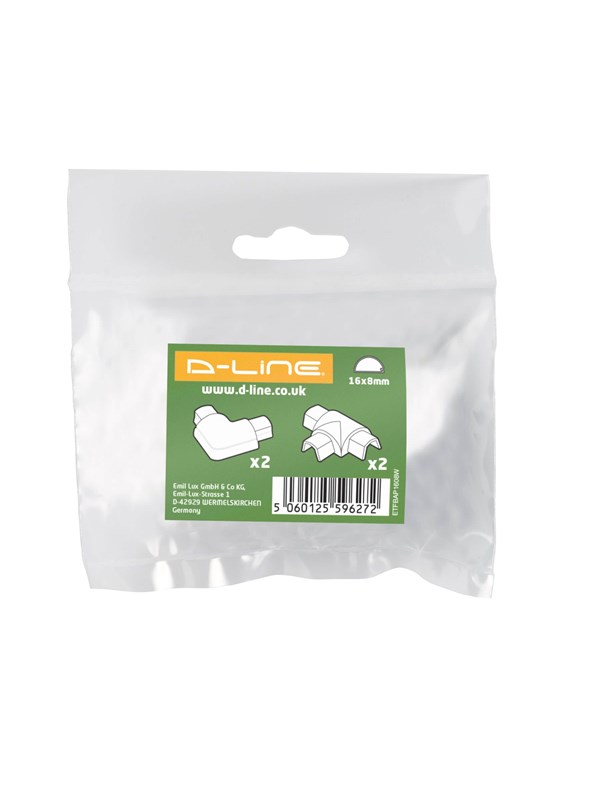 D-LINE Adapter Kit 16x8mm 4 pcs White