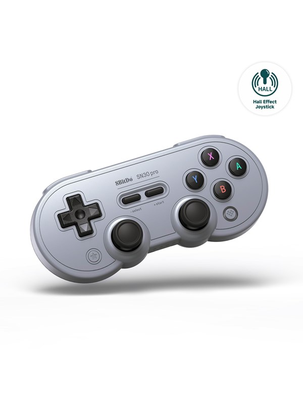 8BitDo SN30 Pro Bluetooth Controller (Hall Effect) - Grey - Wireless Controller - Android