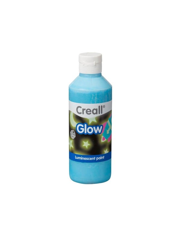 Creall Glow in the Dark Paint Blue 250ml