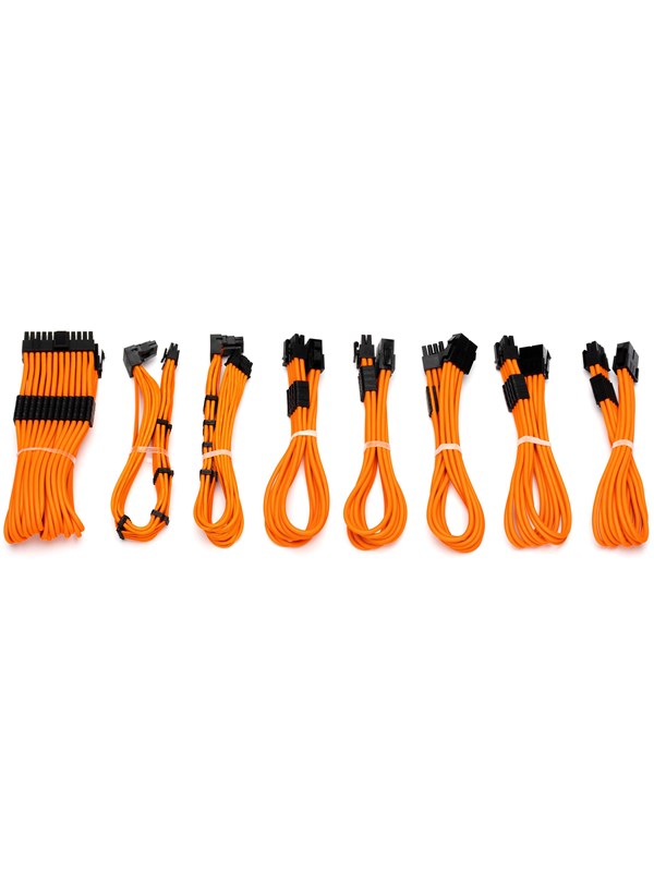 DUTZO Sleeved strøm forlengerkabel Pro kit - Oransje