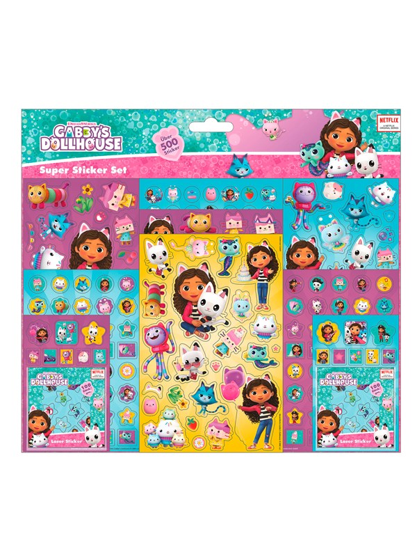 Gabby's Dollhouse Gabbys Dukkehus Mega Sett Klistremerker