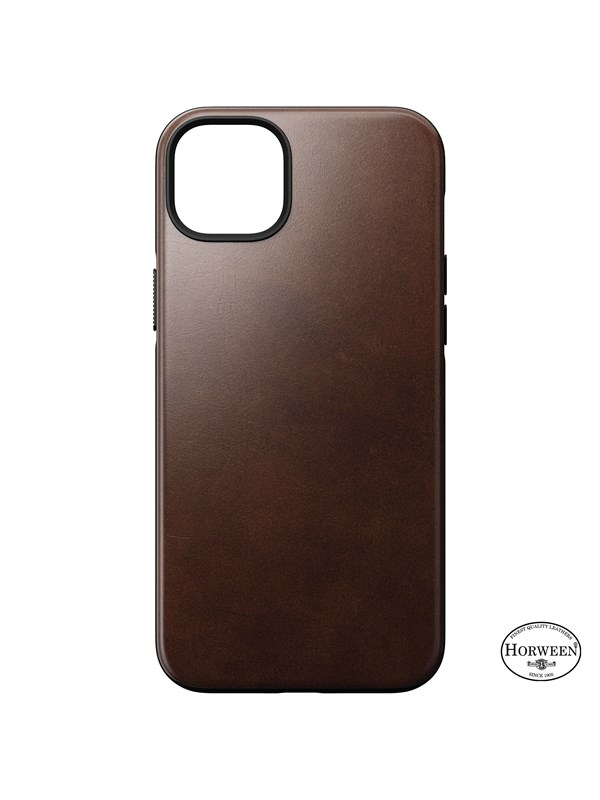 Nomad Modern Leather MagSafe Case - brown - iPhone 14 Plus