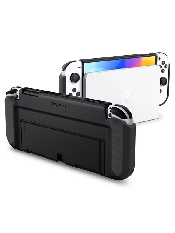 Spigen Thin Fit - black - Nintendo Switch OLED - Miscellaneous Tilbehør til spillkonsoll - Nintendo Switch OLED