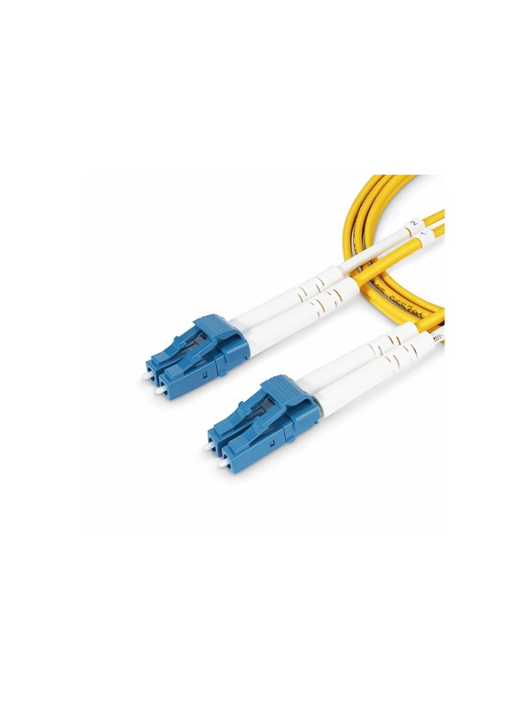 StarTech.com 1m (3.3ft) LC to LC (UPC) - LSZH Fiber Patch Cord (SMDOS2LCLC1M) - patch cable - 1 m - yellow - Gul - 1m