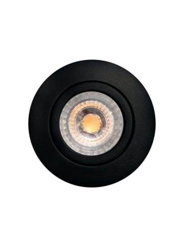Scan Products Luna Low Profile 2.0 innbyggingsspot, 5,9W LED 2700K, matt svart