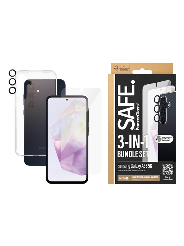 SAFE by PanzerGlass 3-in-1 Protection Pack Samsung Galaxy A35 5G