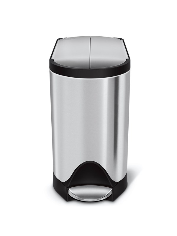 Simplehuman simplehuman 10L sommerfugl pedalbøtte, børstet rustfritt stål