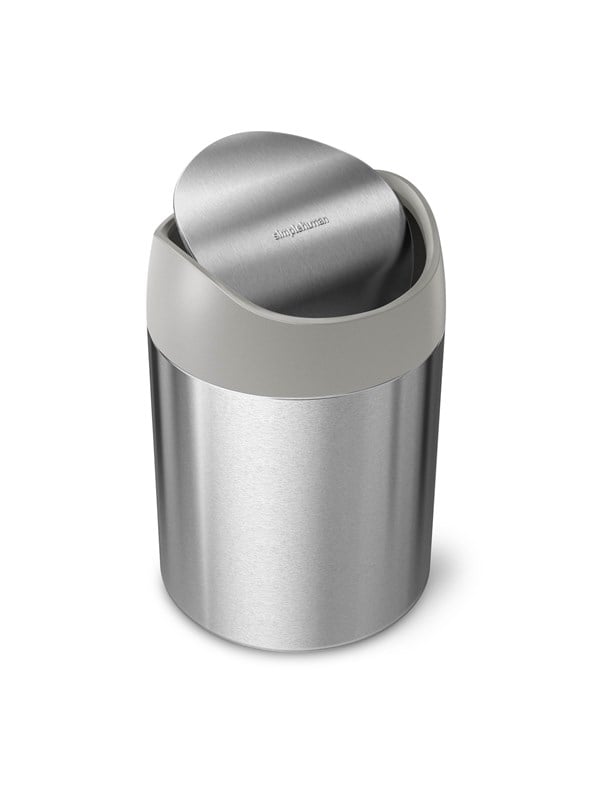 Simplehuman 1,5L mini søppelbøtte, børstet