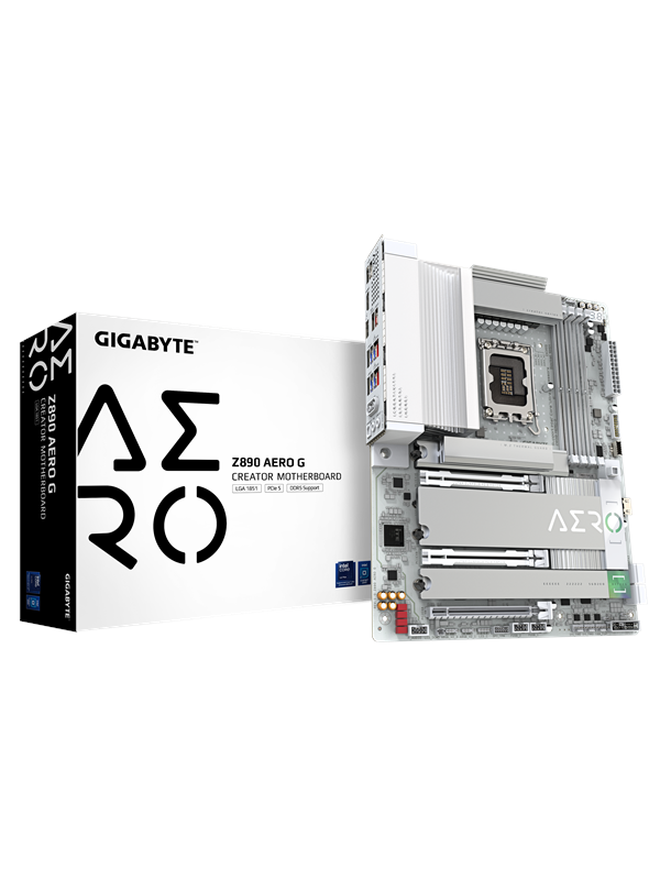 GIGABYTE Z890 AERO G Hovedkort - Intel Z890 - Intel LGA1851 - DDR5 RAM - ATX
