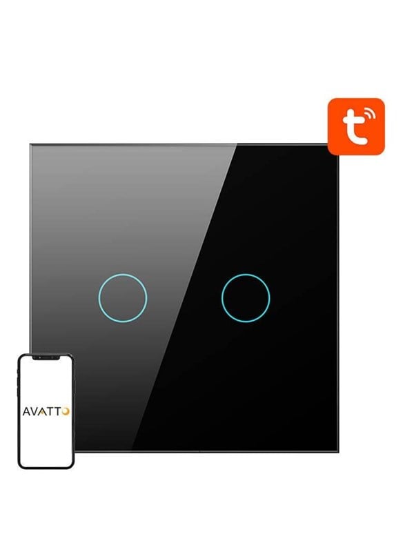 Avatto ZTS02 Zigbee berøringsbryter (2-kanal)