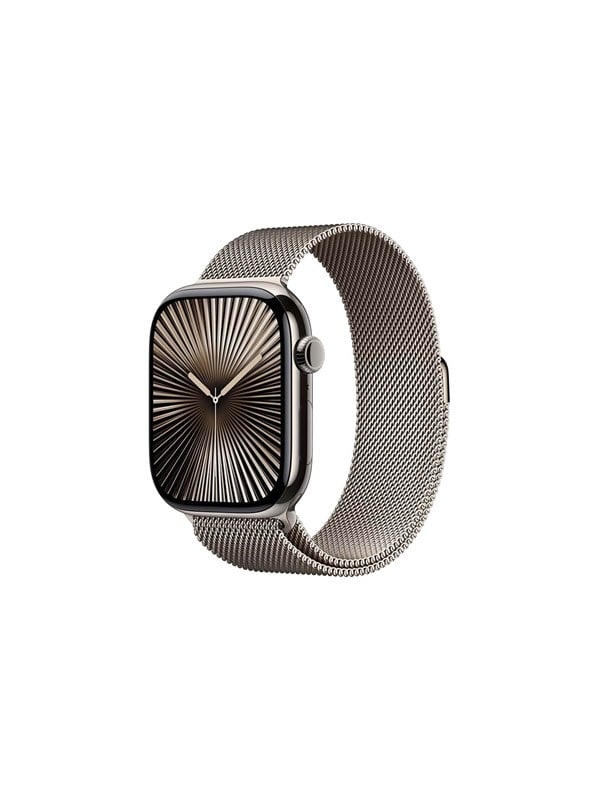 Apple Watch Series 10 GPS + Cellular 46mm - Titanium Case with Milanese Loop - S/M