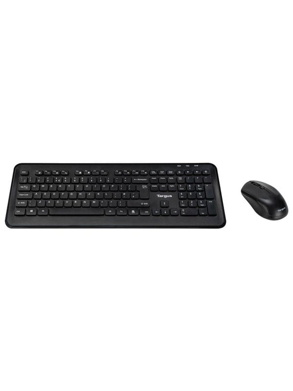 Targus Full-size Wireless Keyboard and Mouse Combo - Black (Nordic) - Tastatur & Mussett - Nordisk - Svart