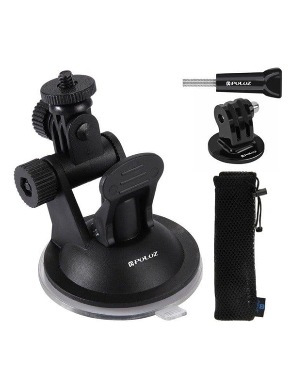 Puluz Glass car holder for GOPRO Hero DJI Osmo Action PU51