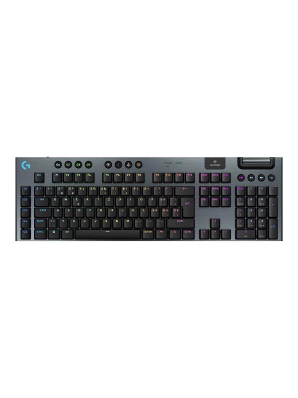 Logitech G915 X - Tactile - 100% (full størrelse - standard) - Gamingtastatur - Sveitsisk - Svart