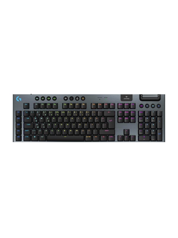 Logitech G915 X LIGHTSPEED - Tactile - 100% (full størrelse - standard) - Gamingtastatur - Engelsk (USA) - Svart