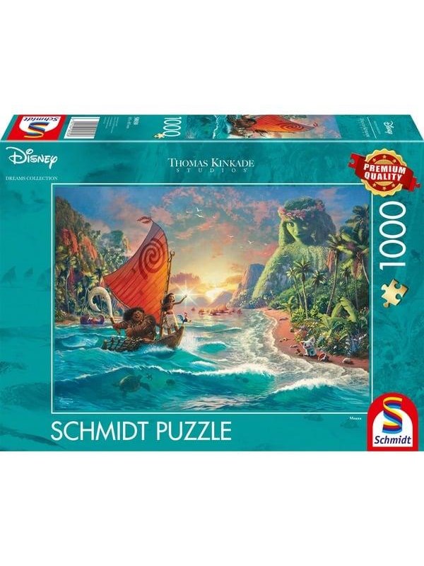 Schmidt Puzzle - Thomas Kinkade: Disney Vaiana Moana (1000 Pieces) 2D Puslespill
