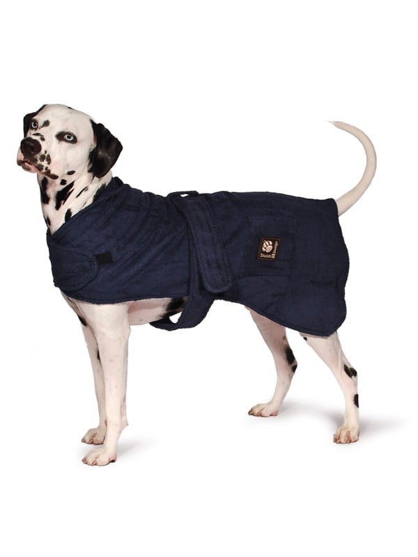 Danish Design - Hundebadekåpe marineblå 50cm - (D11350)