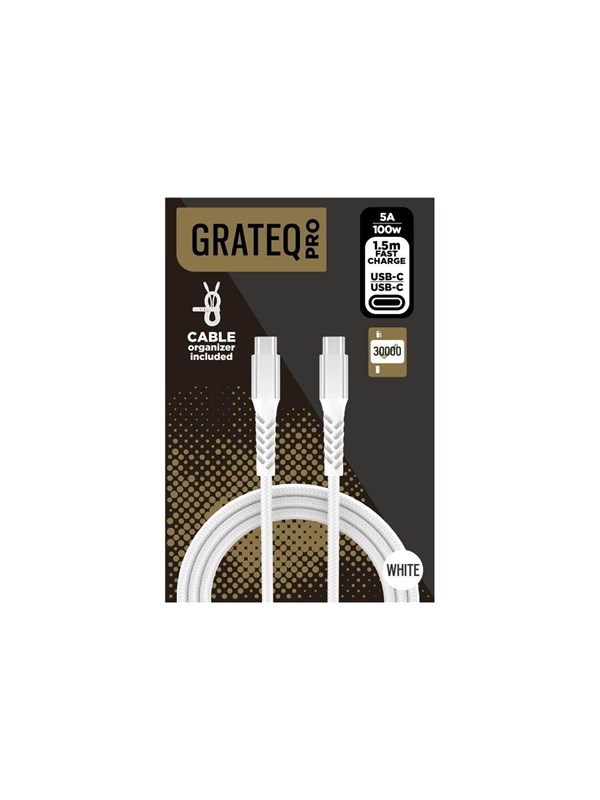 Grateq PRO - USB-C cable - 24 pin USB-C to 24 pin USB-C - 1.5 m