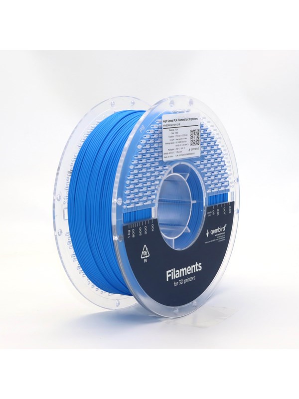 Gembird High Speed PLA filament - Blue - 1.75mm ø - 1 kg