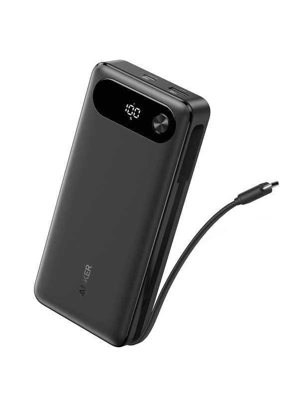 Anker Powerbank (20K 87W Innebygd USB-C-kabel) - 20000 mAh