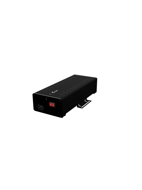 I-Tec USB-C/USB-A Metal Charging + data HUB 15W per port 20x USB-C USB-hub - 20 porter - Svart