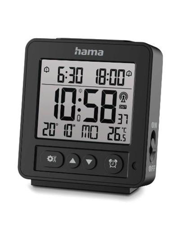 Hama 'Rhodes' Digital Radio Alarm Clock LCD Black