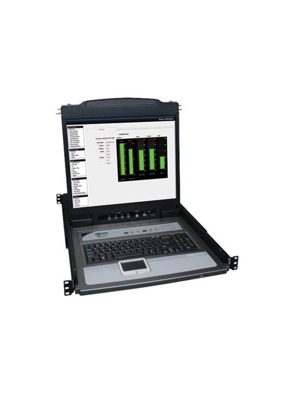 Tripp Lite 16-Port Rack Console KVM Switch 19" LCD PS2/USB Cables 1U - KVM console - 19"