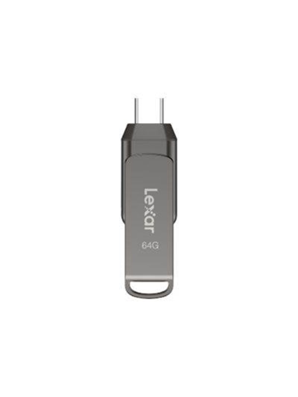 Lexar JumpDrive Dual Drive D400 - 64GB - Minnepenn
