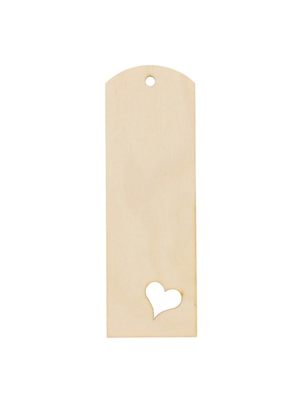 Playwood - Bookmark with Heart Shape Plywood