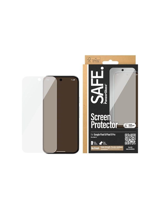 SAFE by PanzerGlass Screen Protector Google Pixel 9 | 9 Pro | Ultra-Wide Fit